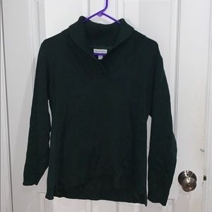 Charter Club: dark green sweater